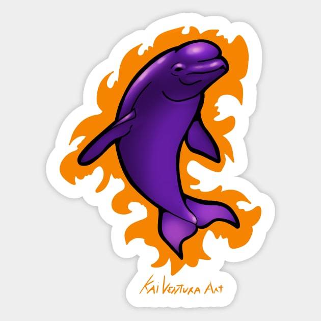 Rad Beluga Design Sticker by Kai Ventura